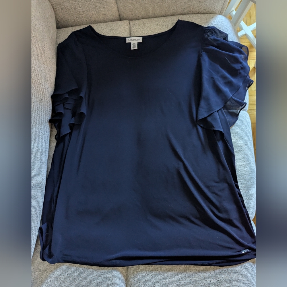 Navy tee shirt (plus size)